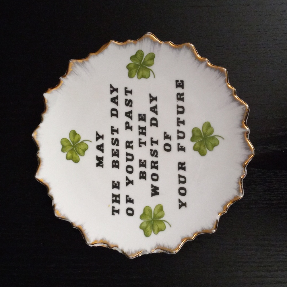 Vintage Irish Blessing Decorative Plate